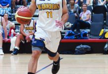 The Ferriere up there Jay Ferriere, pictured playing in the Warriors intra-club match on Sunday, has signed on to play for Pakenham in 2013. 91546 Picture: JARROD POTTER