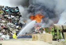 Lowest of the low bring out our best Fire crews fight the Drovers Lane fire at the CMA Recycling Plant.