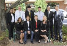 Streetlife behind street business