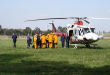 Crews pitch in for ditch rescue
