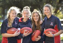 Footy girls take centre stage