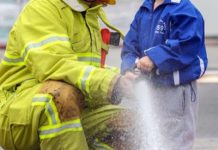 Bunnings a blaze of action