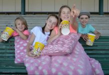 Movie intermission before housing