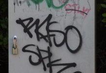 Grilled over graffiti