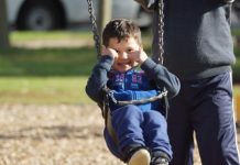 Right in the swing of things