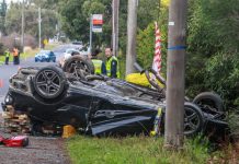 Man killed in car flip