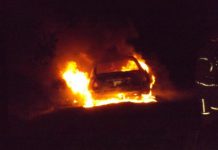 Rude awakening as car dumped, set alight