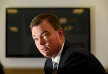 Blue over ‘cop out’