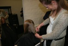 Lucky locks go for charity