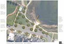 Club in deep water over jetty