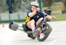 School catches trike drift