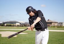 Pitcher makes his play