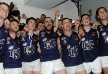 Celebrating a hard-earned victory