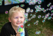 Kids’ fun bubbles up