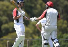 Officer show their strength