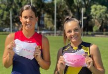 AFLW stars in battle of the breast