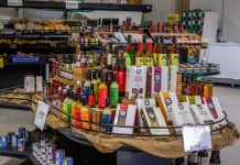 Fresh produce including organic strawberries