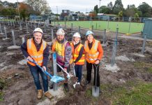 Bowls pavilion works underway