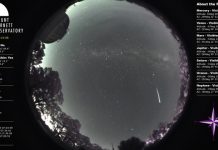 Mt Burnett vollies capture the moment a bright object crosses the night sky