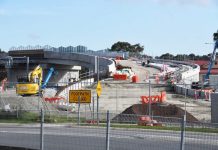 Making way for a new road bridge in Beaconsfield