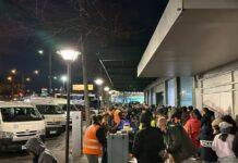 Crowds line up for soup, warmth and connection