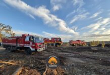 Reservoir fire outbreak