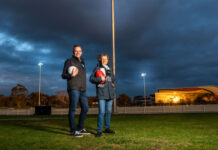 Up and moving under lights after hours