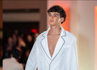 Ashton shines in Fashion Week Debut