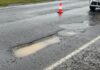 Nar Nar Goon pothole causes road chaos