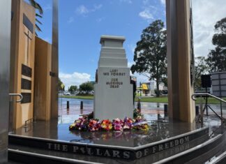 Braving the rain for Remembrance Day