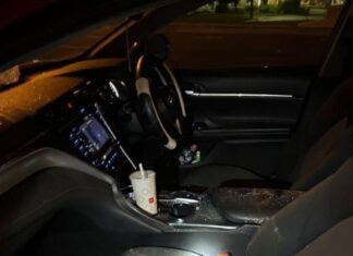 Youths throw bricks from overpass, damaging cars and injuring a driver