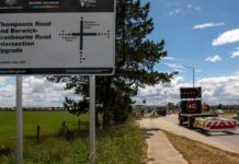 Thompsons Road intersection closes for upgrade