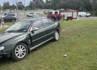 Alleged speeding crash ends on Gazette office embankment