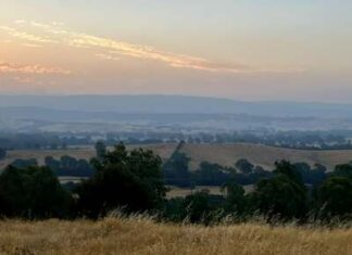 Photos capture land under fire and smoke